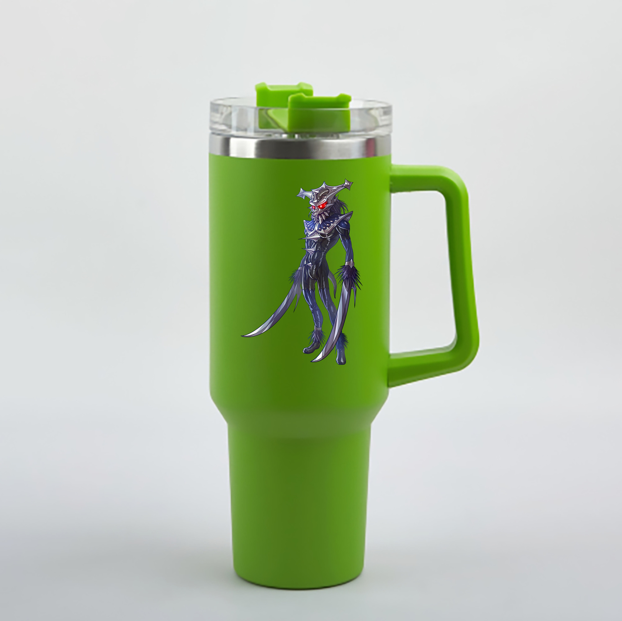 （画像用） ウルトラマン Ultraman 1200mL車用タンブラー - クリスタルステッカー（プラスチックストロー付き）